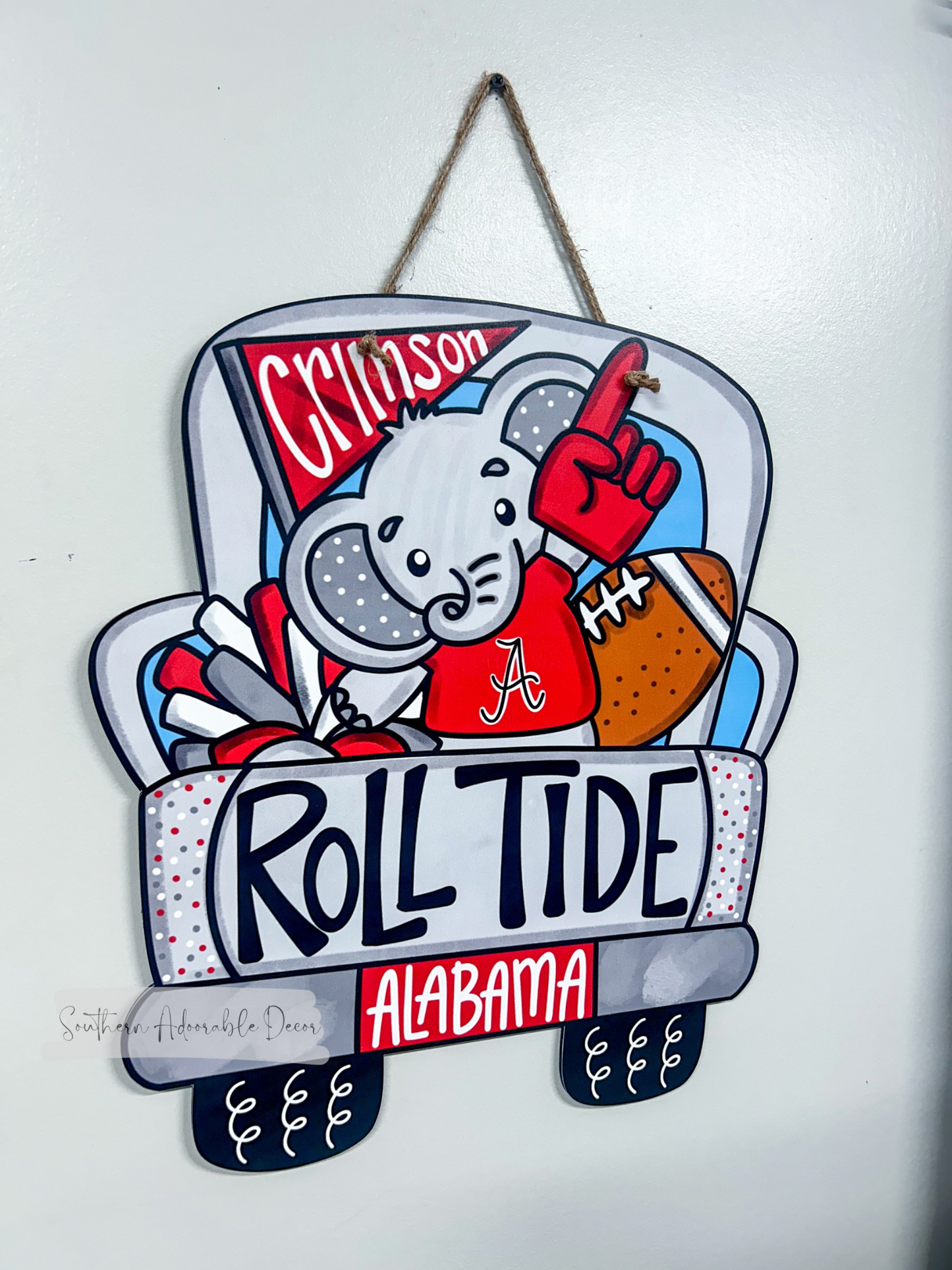 Roll tide door hanger pre order