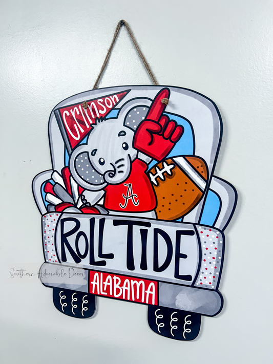 Roll tide door hanger pre order