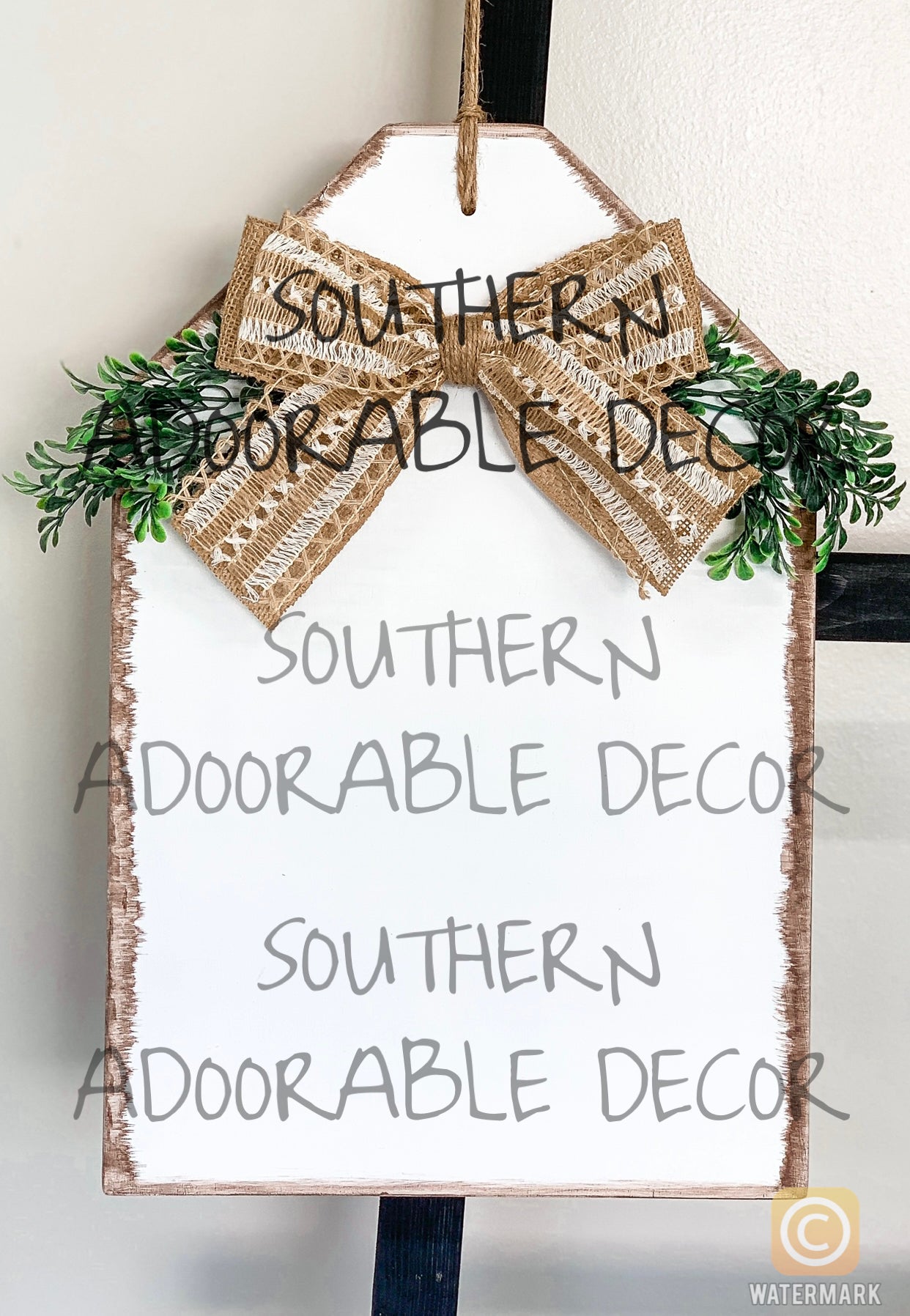 Door tag mockup