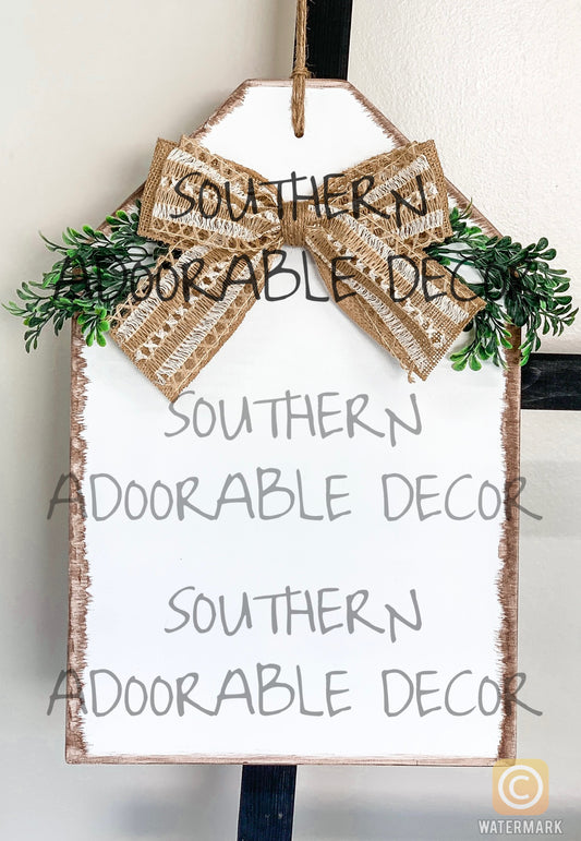 Door tag mockup